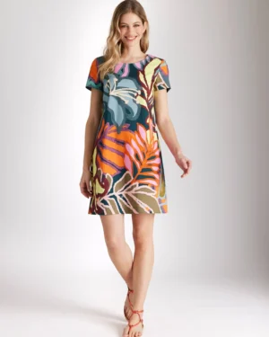 Vestido floral multicolor