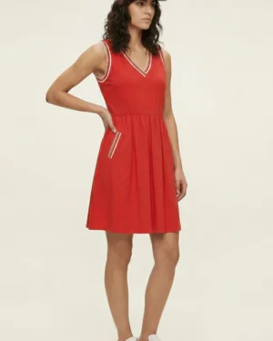 Vestido rojo escote pico Lolitas