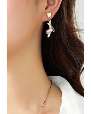 Pendientes Claudie rosas