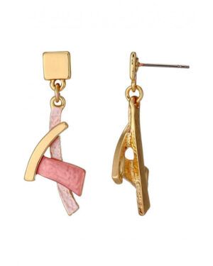 Pendientes Claudie rosas