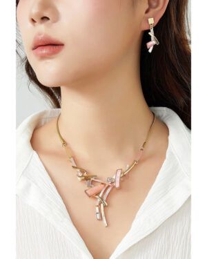 Collar Claudie rosas