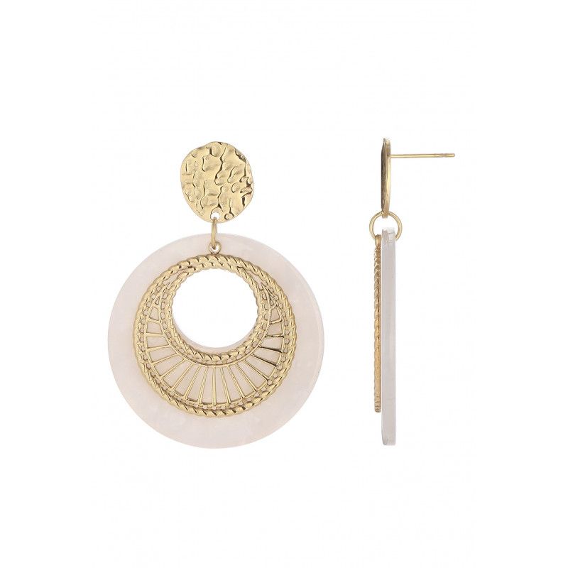 Pendientes Umeka blanco