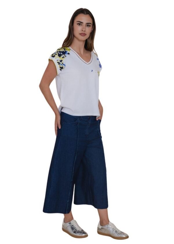 Pantalón ancho color vaquero WNT