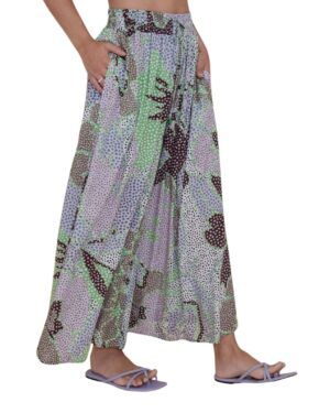 Pantalón pata elefante estampado lila WNT