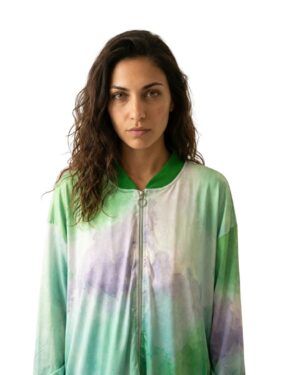 Bomber punto seda WNT verde