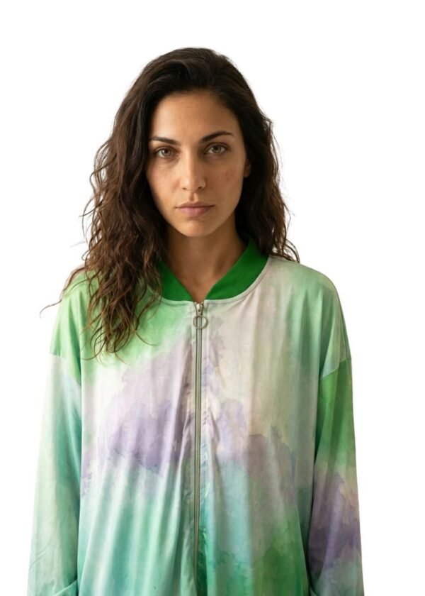 Bomber punto seda WNT verde