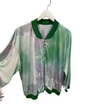 Bomber punto seda WNT verde