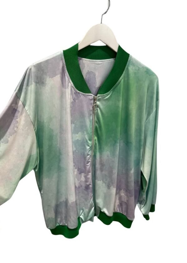 Bomber punto seda WNT verde