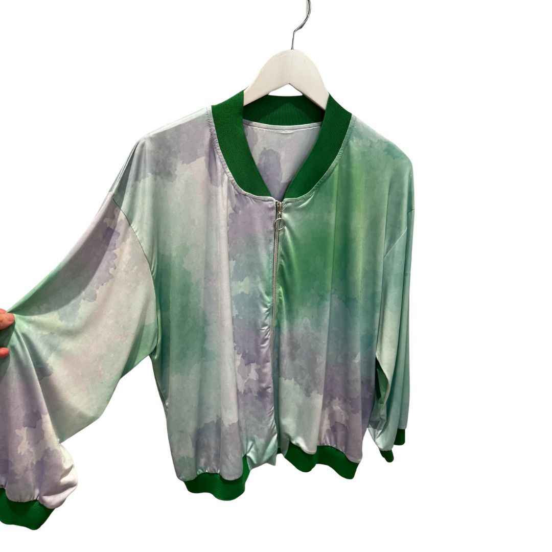 Bomber punto seda WNT verde - Imagen 2