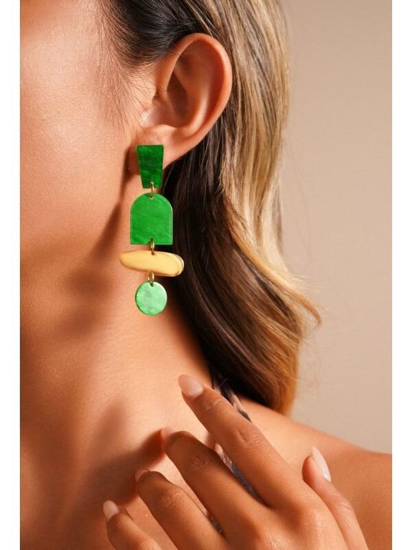 Pendientes Yenabi rojo