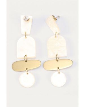 Pendientes Yenabi blanco