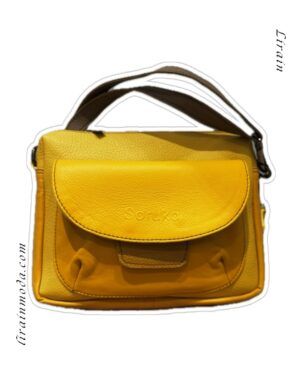 Bolso piel Cher Soruka amarillo