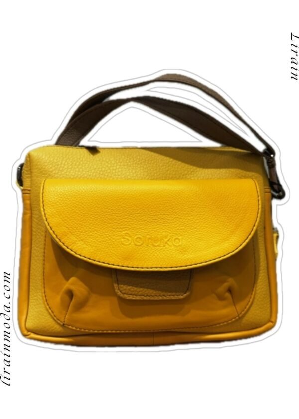 Bolso piel Cher Soruka amarillo