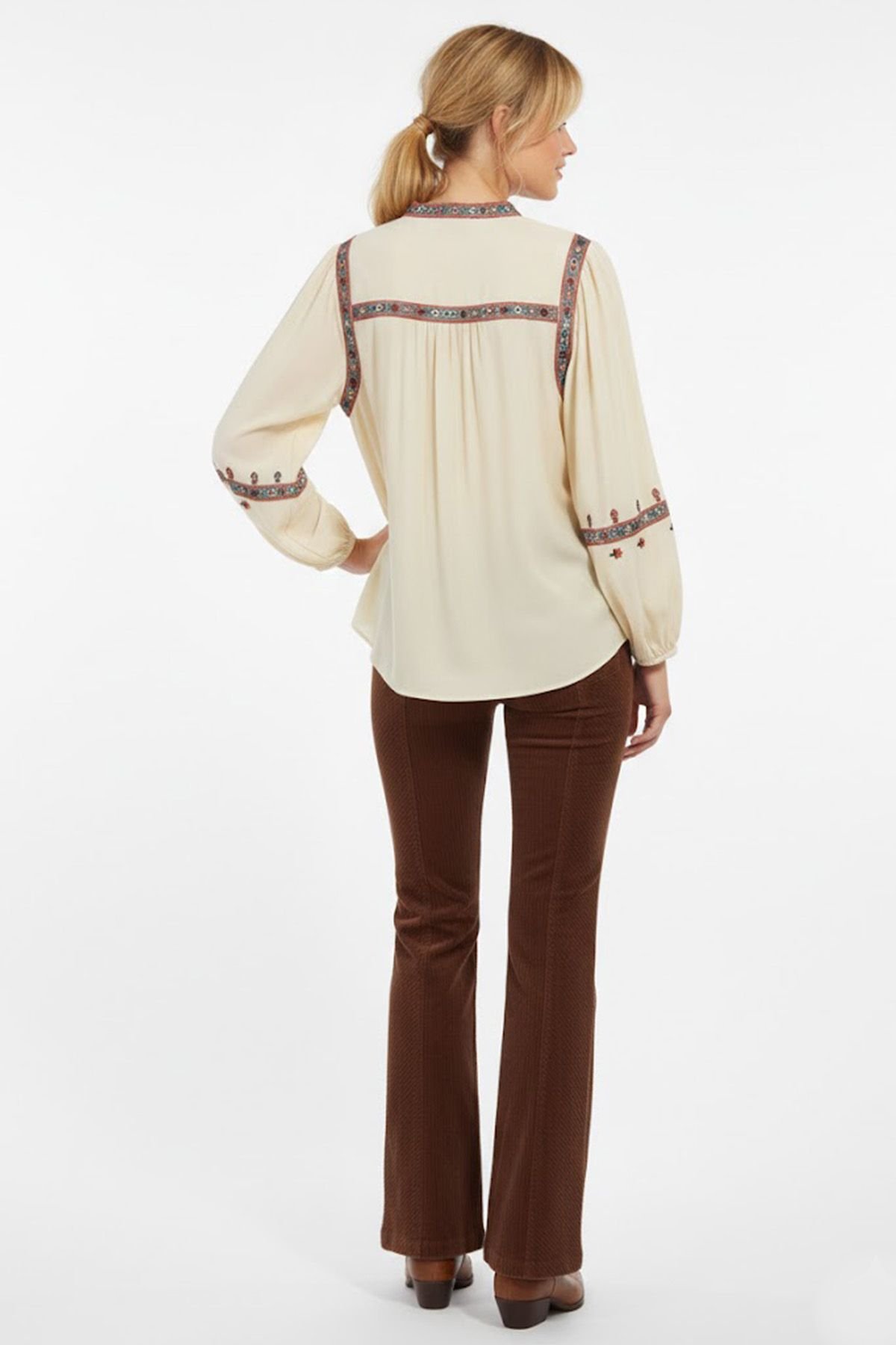 Blusa bordada de manga larga Derhy - Imagen 2