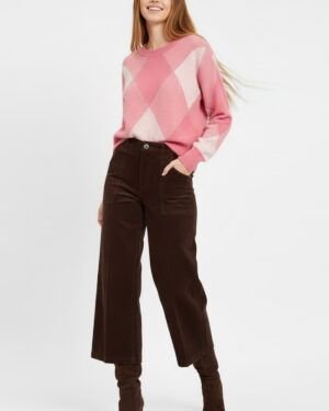 Jersey rosa rombos y brillis