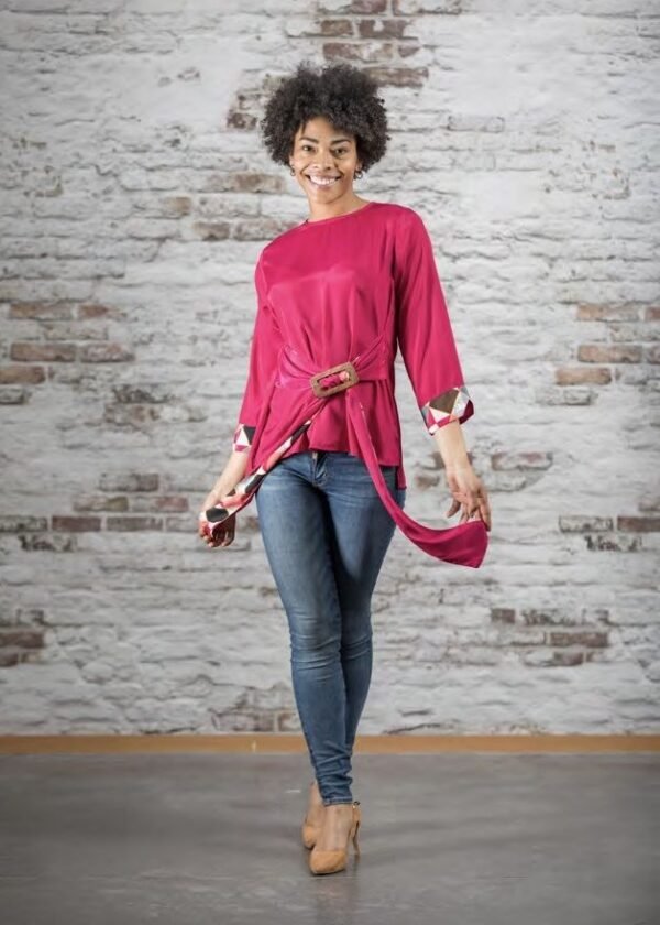Blusa hebilla Kalis rosa