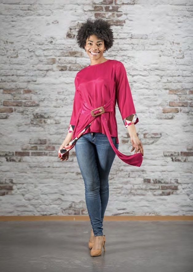 Blusa hebilla Kalis rosa