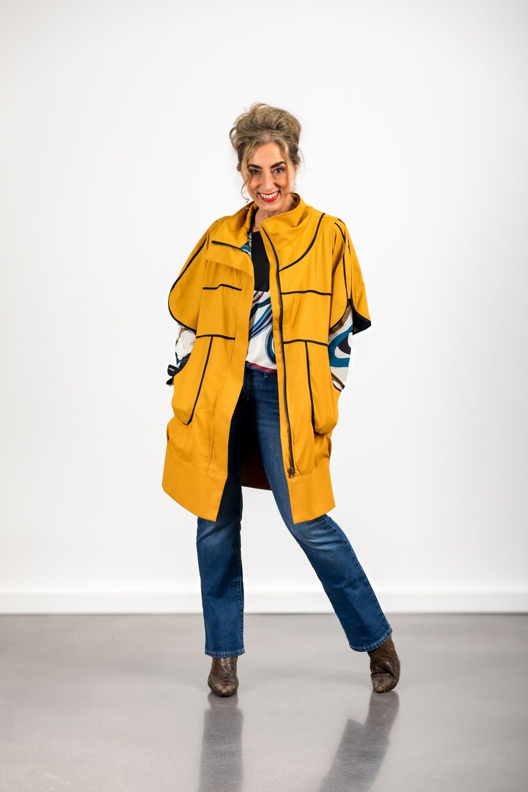 Vestido - Chaqueta Lamaar mostaza