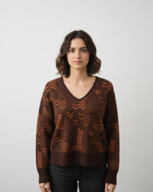 Jersey choco/caldera con brillis WNT