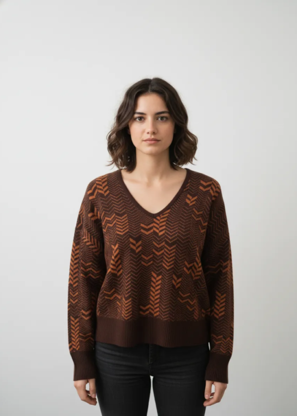 Jersey choco/caldera con brillis WNT