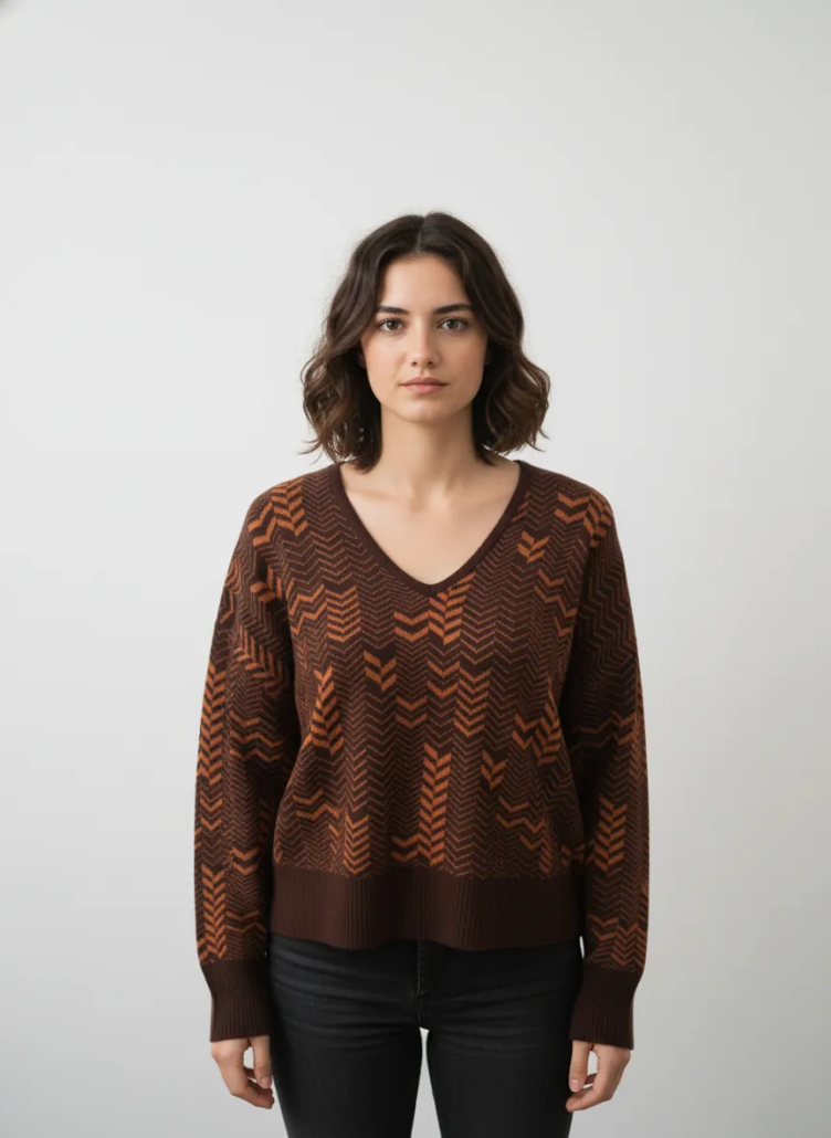 Jersey choco/caldera con brillis WNT