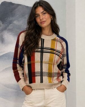 Jersey Mondrian beige WNT