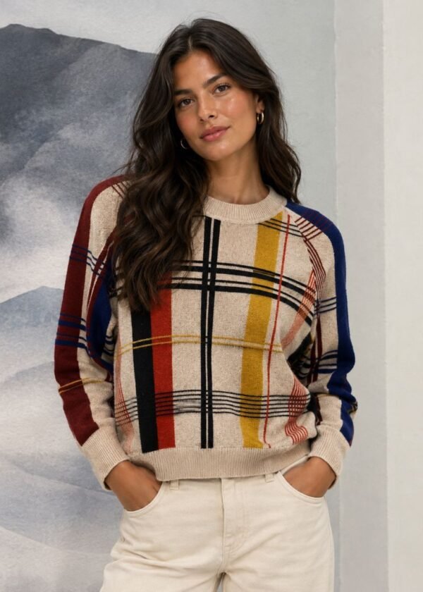 Jersey Mondrian beige WNT