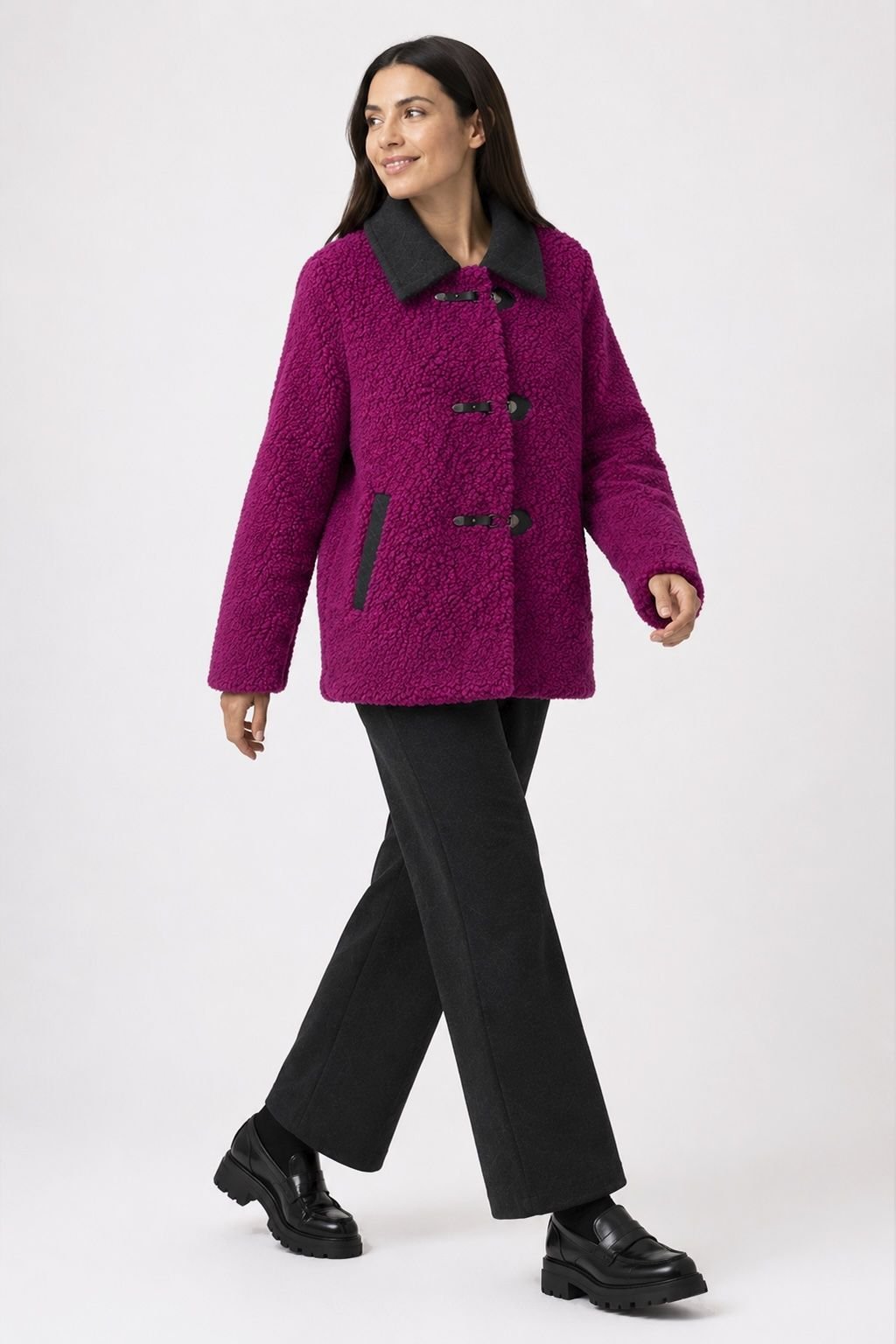 Parka Sibila fucsia Poupée Chic - Imagen 4
