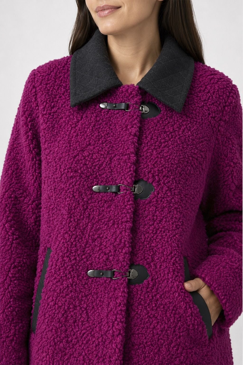 Parka Sibila fucsia Poupée Chic - Imagen 2