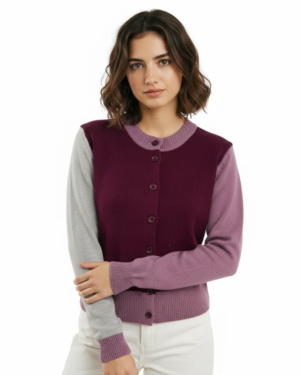 Chaqueta punto morada WNT