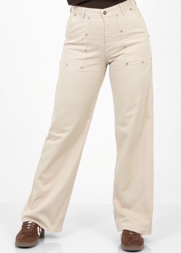 Pantalón vaquero beige Pioneer