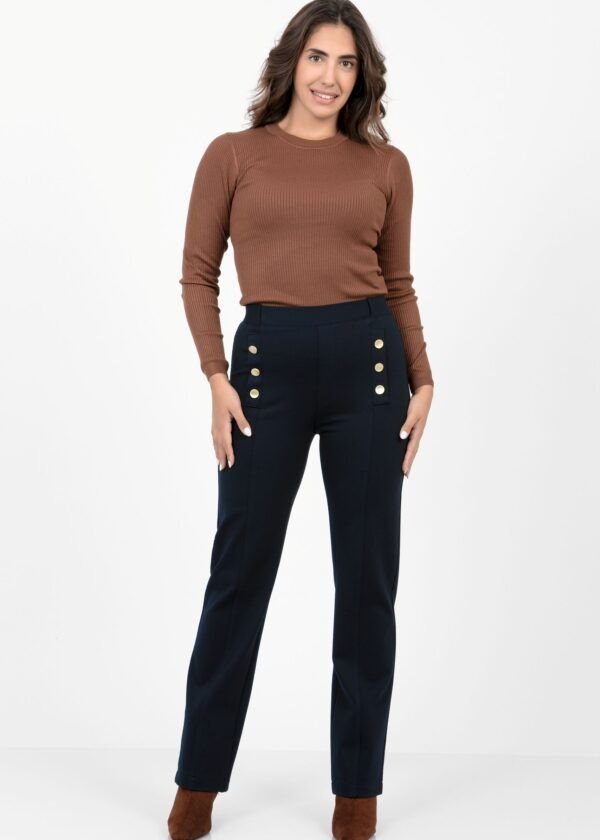 Pantalón negro botones