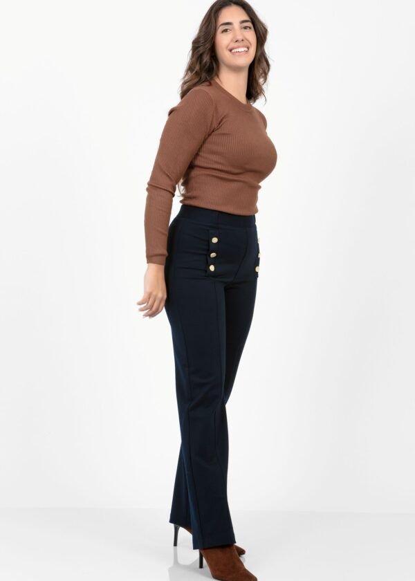 Pantalón negro botones