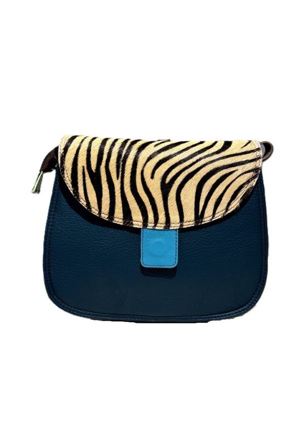 Bolso piel Alice Soruka verde/marino verdoso