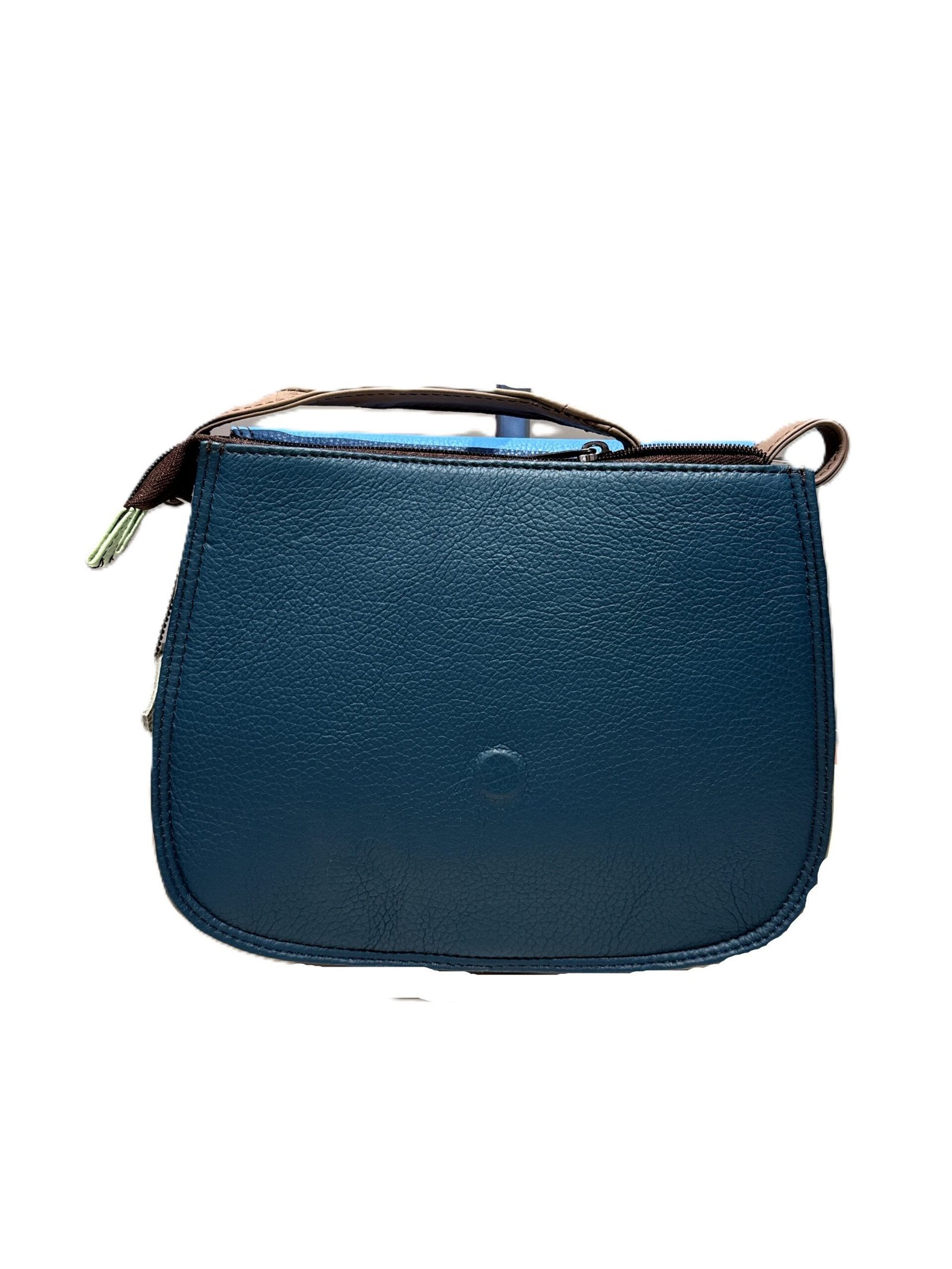 Bolso piel Alice Soruka verde/marino verdoso - Imagen 3
