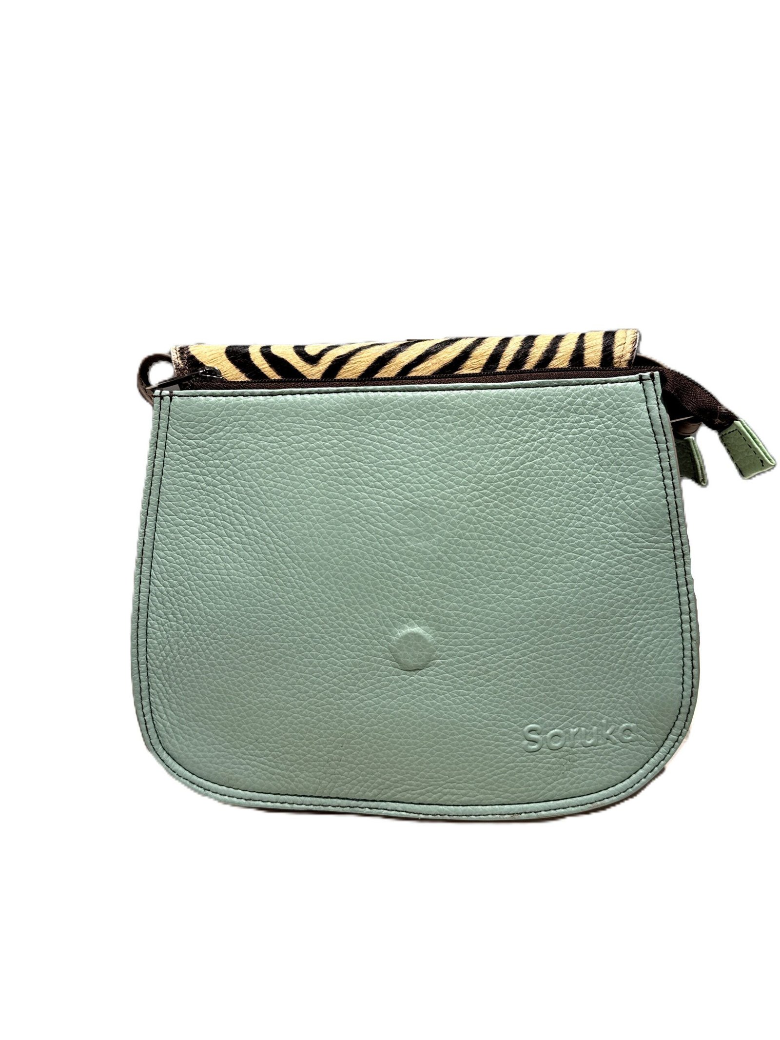 Bolso piel Alice Soruka verde/marino verdoso - Imagen 5