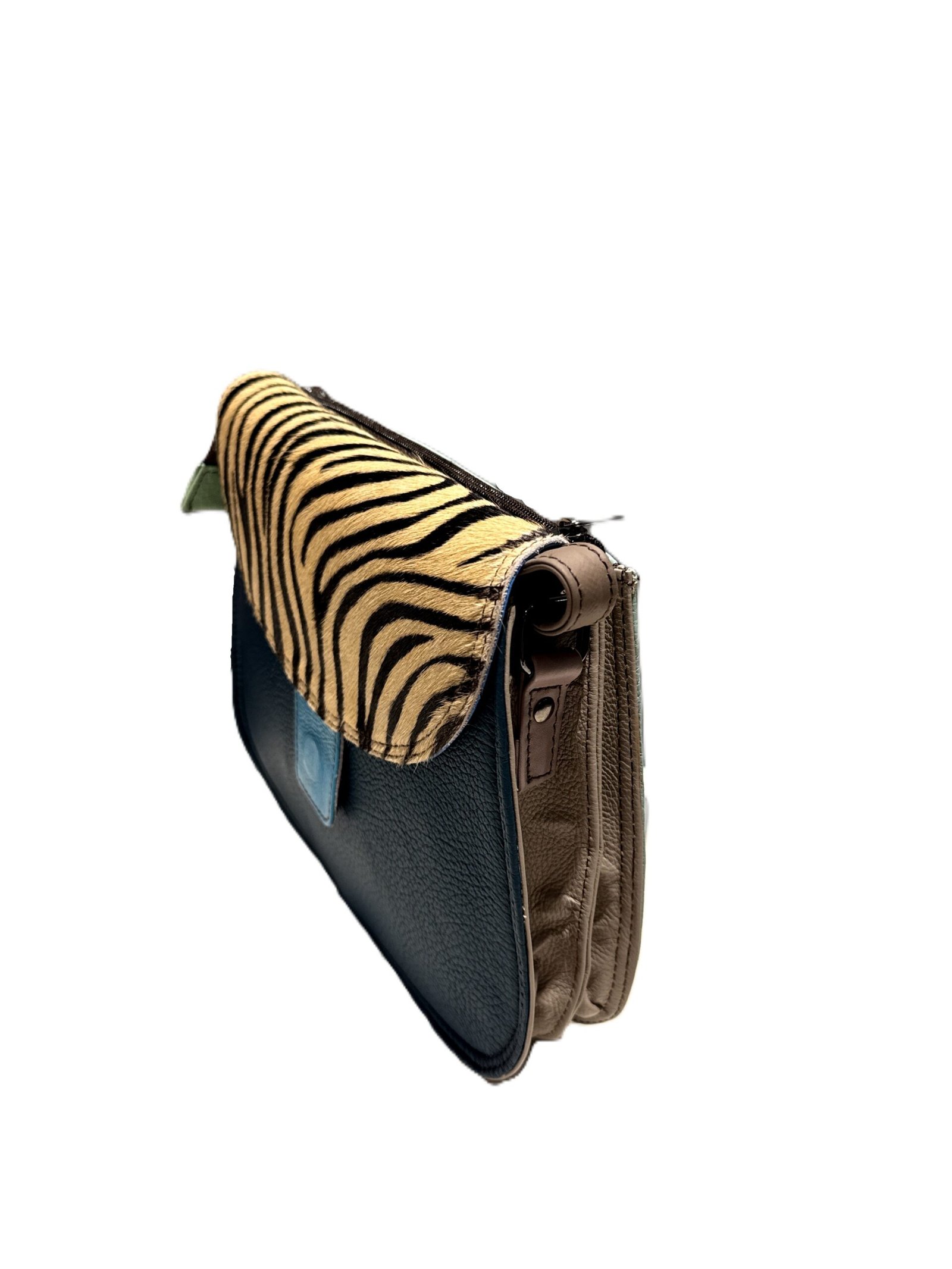 Bolso piel Alice Soruka verde/marino verdoso - Imagen 4