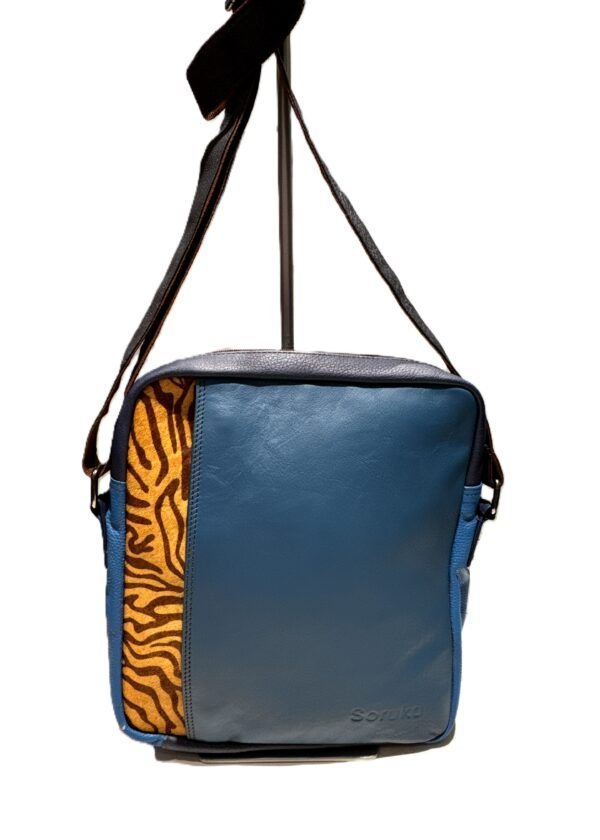 Bolso piel azul Delilah Soruka