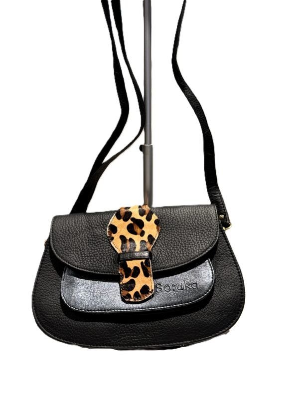 Bolso piel negro Violet Soruka