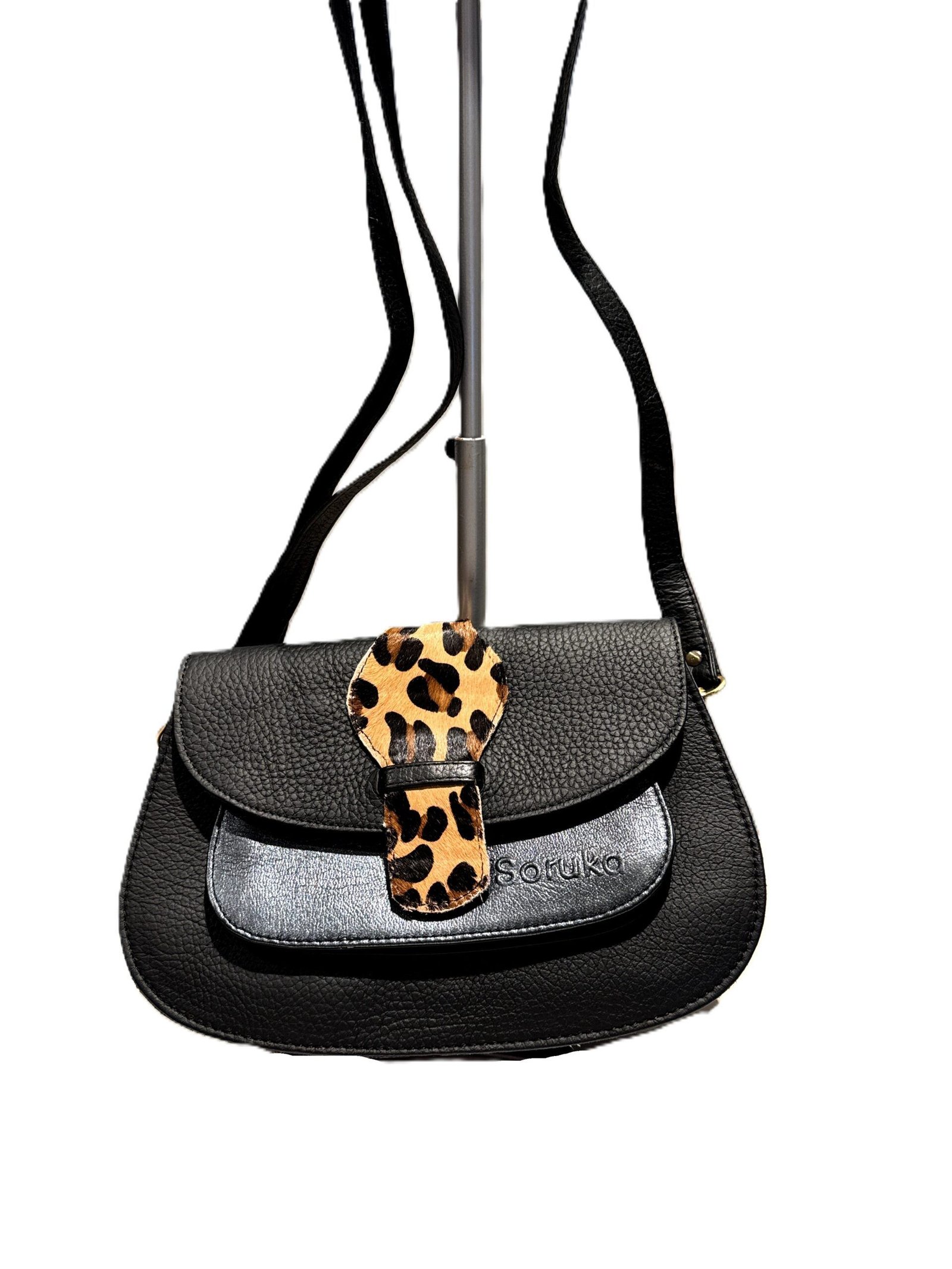 Bolso piel negro Violet Soruka