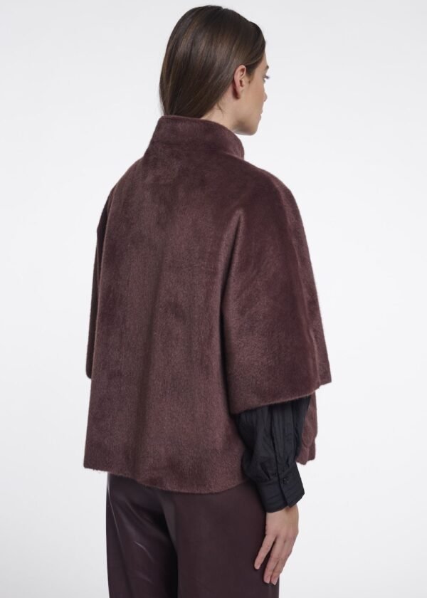 Chaquetón capa chocolate Rino&Pelle