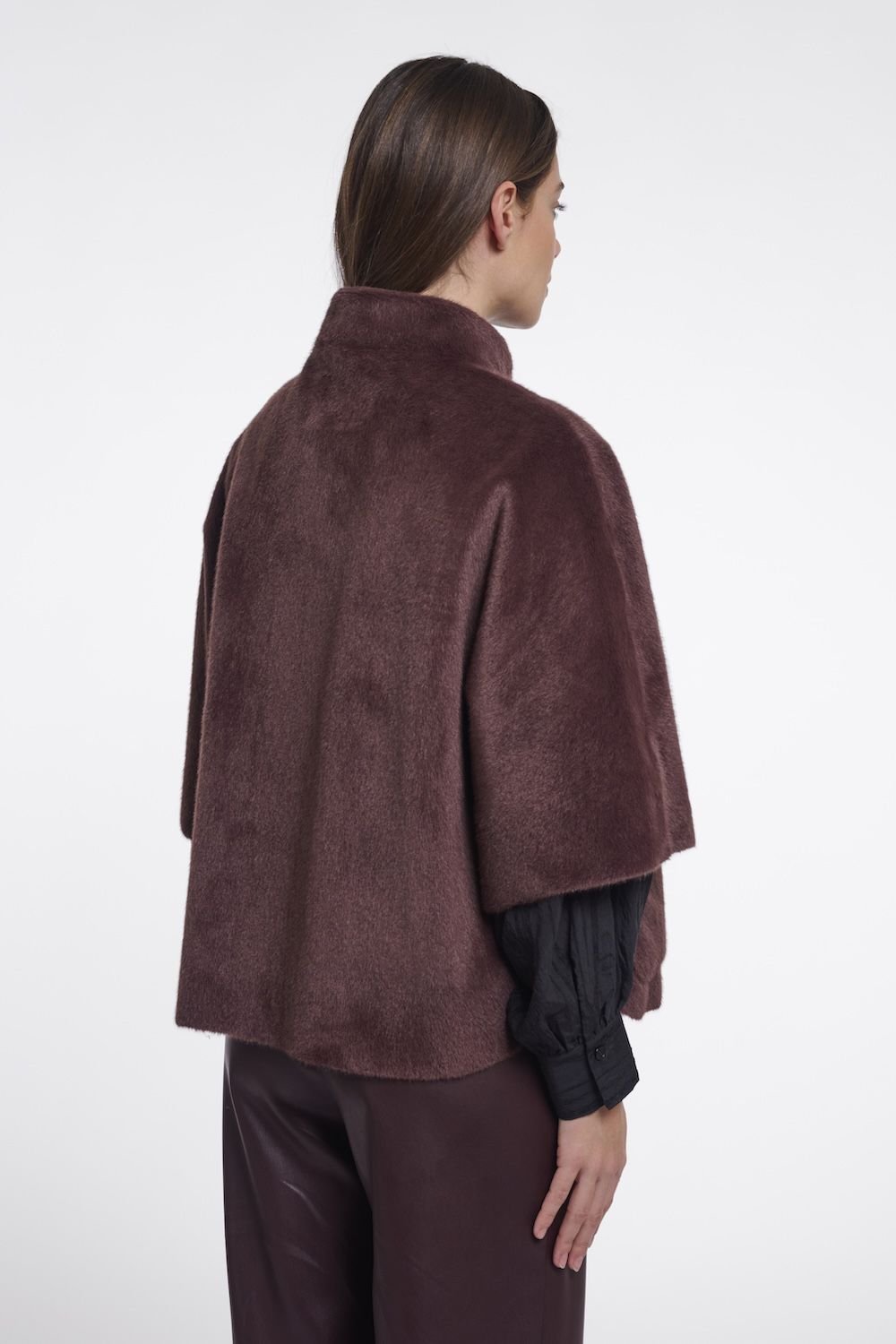 Chaquetón capa chocolate Rino&Pelle - Imagen 2