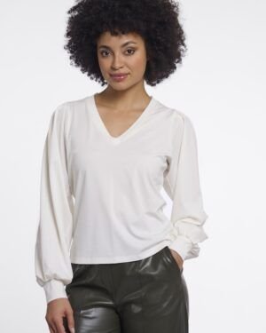 Camiseta blanco roto Ellora Rino&Pelle