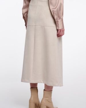 Falda beige Frosina Rino&Pelle