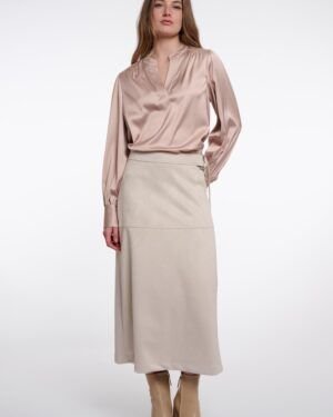 Falda beige Frosina Rino&Pelle