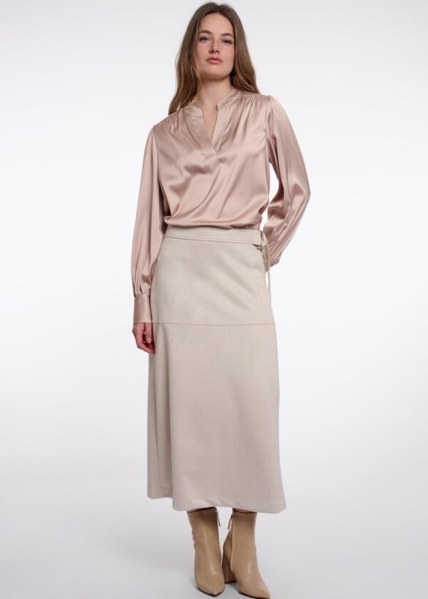 Falda beige Frosina Rino&Pelle