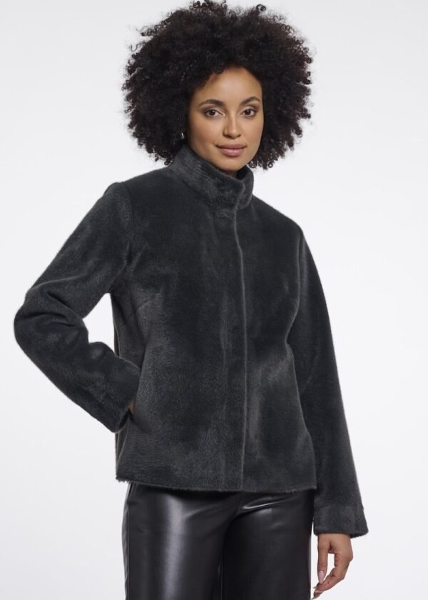 Chaquetón Madai gris oscuro Rino&Pelle