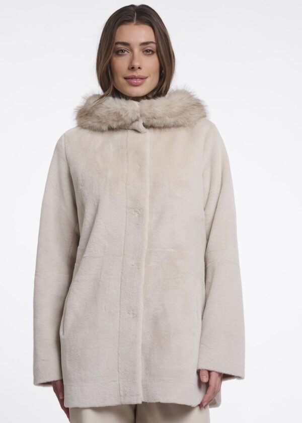 Abrigo beige Mans Rino&Pelle