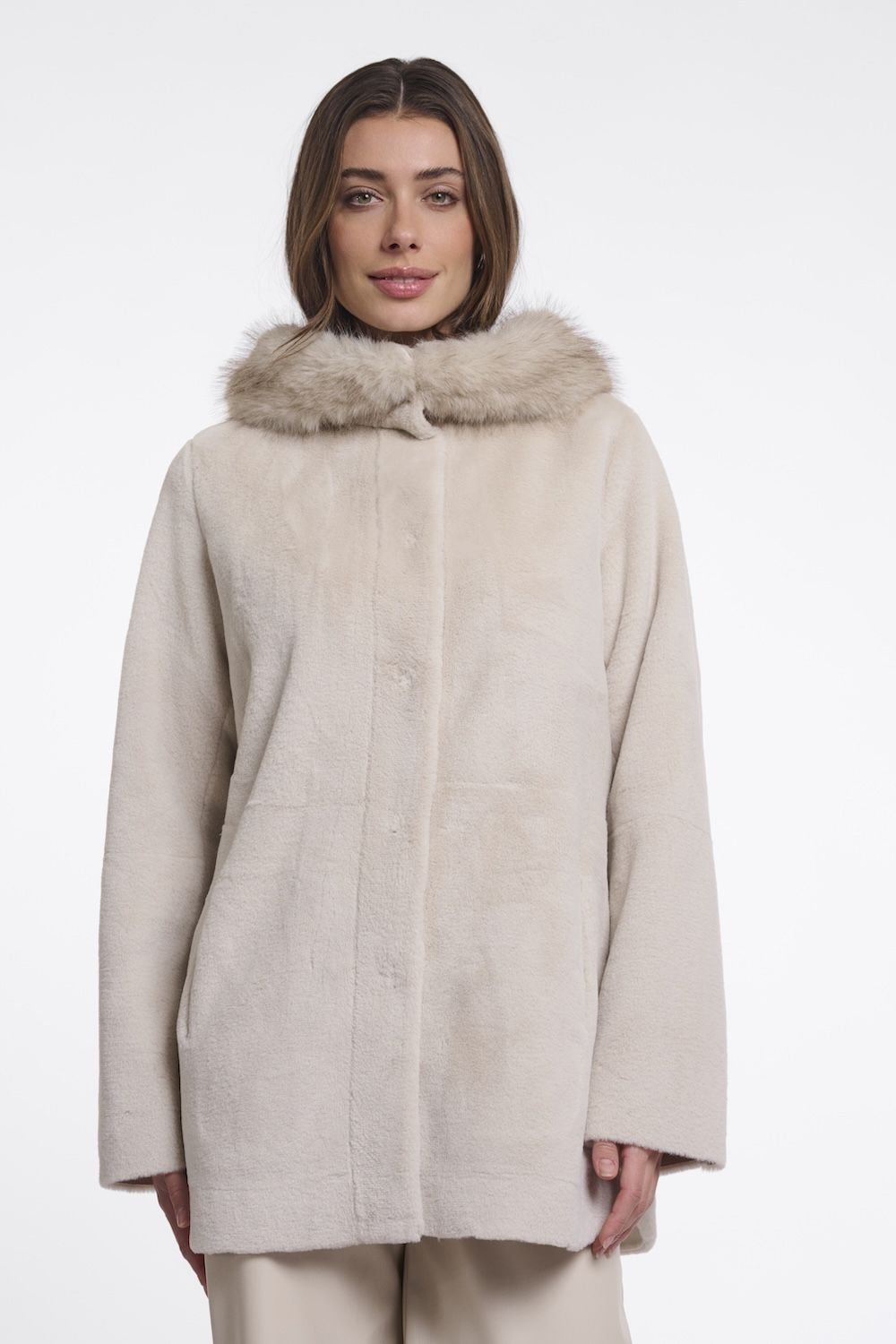 Abrigo beige Mans Rino&Pelle