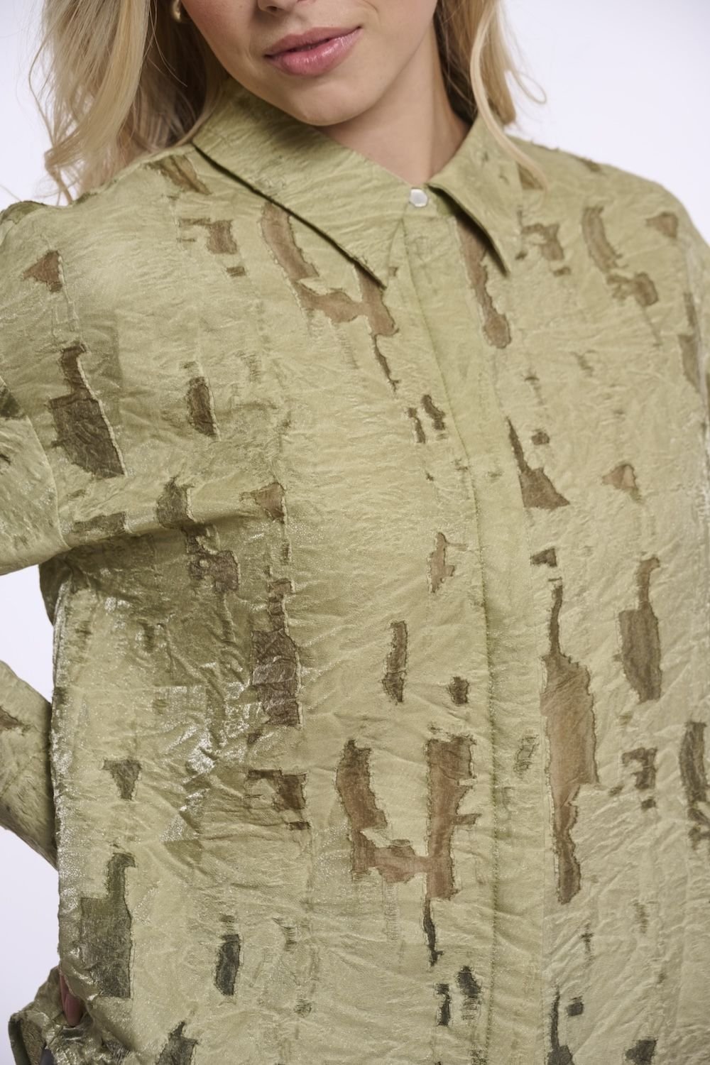 Camisa verde Nadia Rino&Pelle - Imagen 2